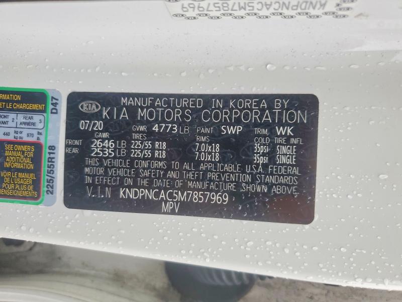 Продажа на аукционе авто 2021 Kia Sportage, vin: KNDPNCAC5M7857969, номер лота: 59652286