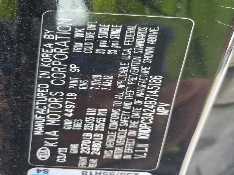 Продаж на аукціоні авто 2011 Kia Sportage, vin: KNDPC3A24B7145186, номер лоту: 61481136