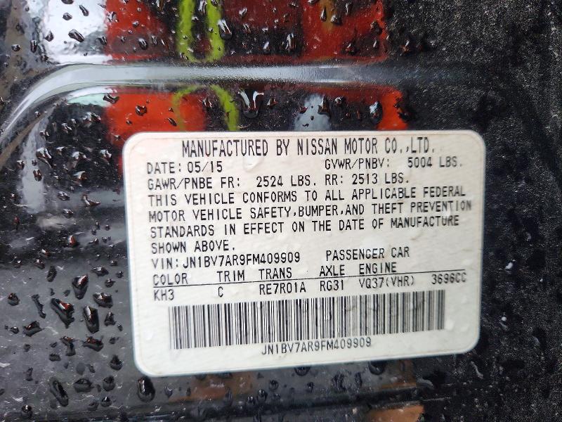 Aukcja sprzedaży 2015 Infiniti Q50, vin: JN1BV7AR9FM409909, numer aukcji: 62085716
