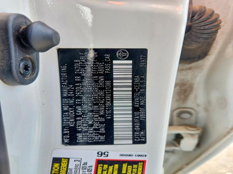 59297076 :رقم المزاد ، 4T1C11BKXRU131386 vin ، 2024 Toyota Camry مزاد بيع
