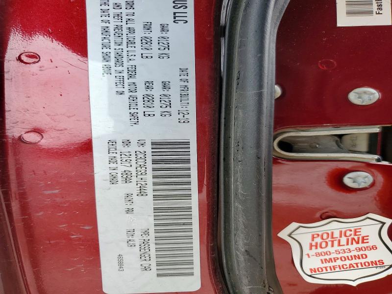 Aukcja sprzedaży 2020 Chrysler 300, vin: 2C3CCAEG9LH124448, numer aukcji: 61397366