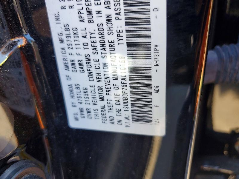 Продажа на аукционе авто 2015 Acura Tlx, vin: 19UUB3F75FA010156, номер лота: 61797806