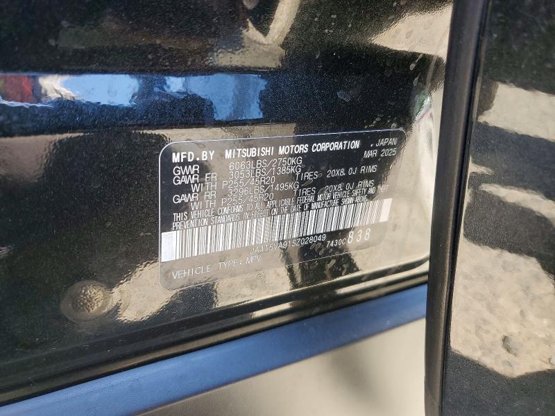 85985415 :رقم المزاد ، JA4T5VA91SZ028049 vin ، 2025 Mitsubishi Outlander مزاد بيع