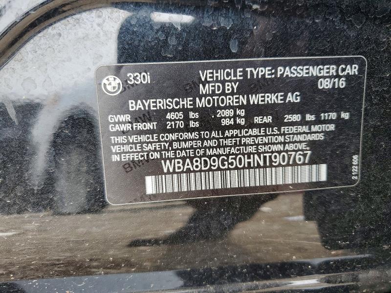 Aukcja sprzedaży 2017 Bmw 330, vin: WBA8D9G50HNT90767, numer aukcji: 60500076