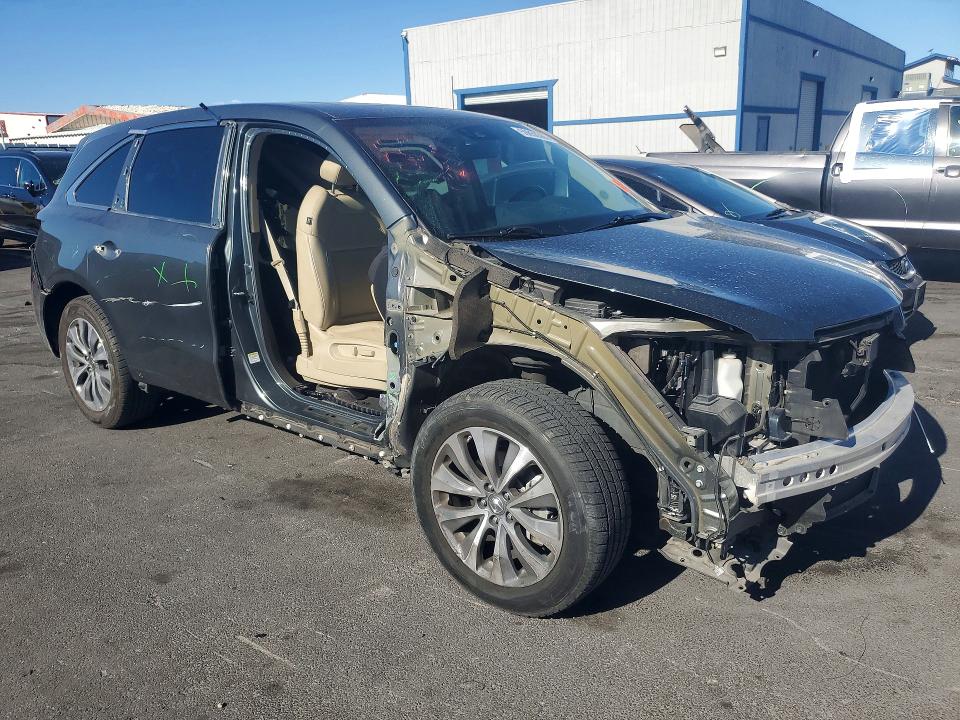 2016 Acura Mdx მანქანა იყიდება აუქციონზე, vin: 5FRYD4H44GB023605, აუქციონის ნომერი: 59850386