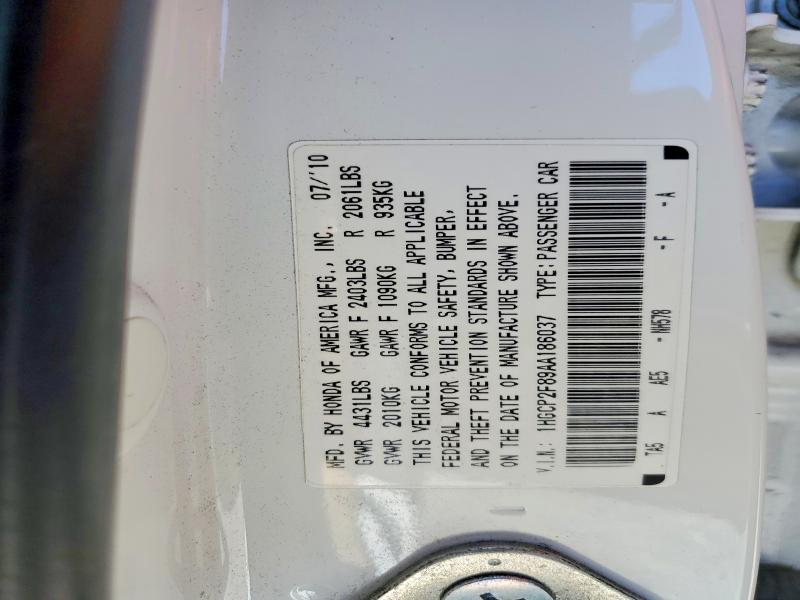 Продаж на аукціоні авто 2010 Honda Accord, vin: 1HGCP2F89AA186037, номер лоту: 61214306