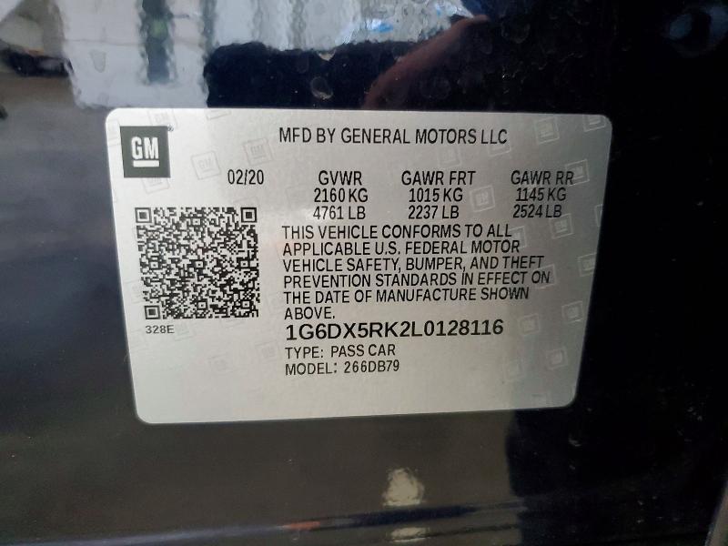 Aukcja sprzedaży 2020 Cadillac Ct5, vin: 1G6DX5RK2L0128116, numer aukcji: 62457186