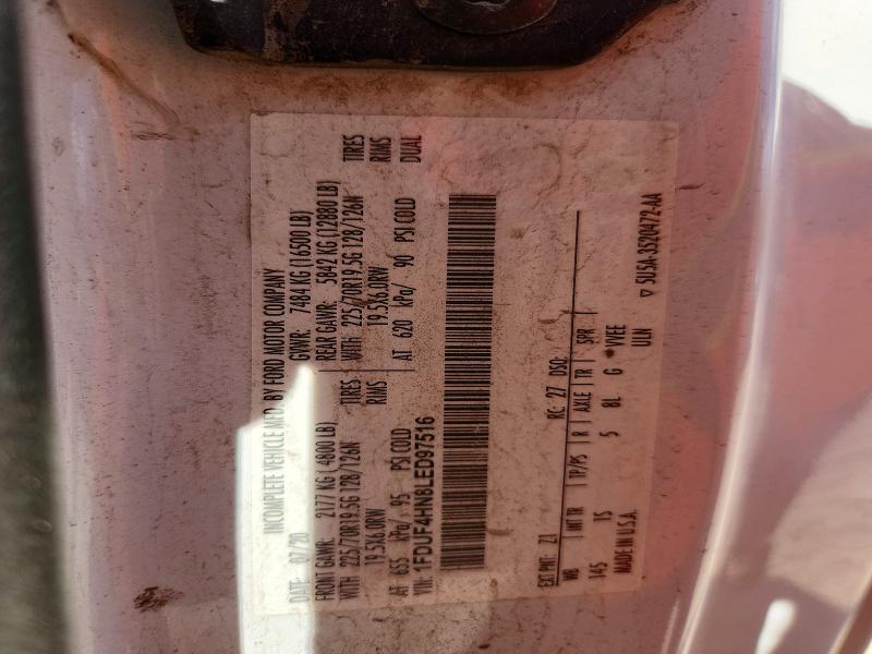 60249456 :رقم المزاد ، 1FDUF4HN8LED97516 vin ، 2020 Ford F450 مزاد بيع