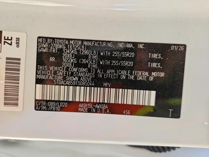 Продажа на аукционе авто 2026 Toyota Grand Highlander Hybrid, vin: 5TDACAB59TS085044, номер лота: 61912686