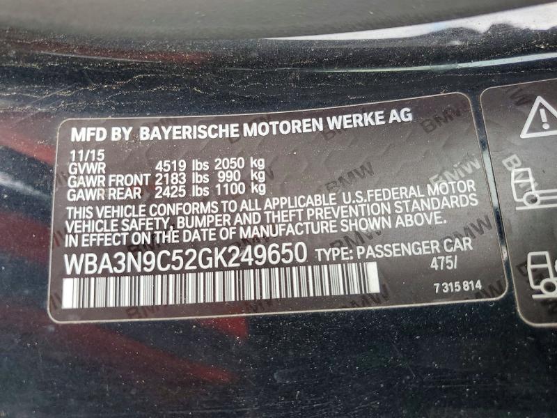 Продажа на аукционе авто 2016 Bmw 428, vin: WBA3N9C52GK249650, номер лота: 62718956