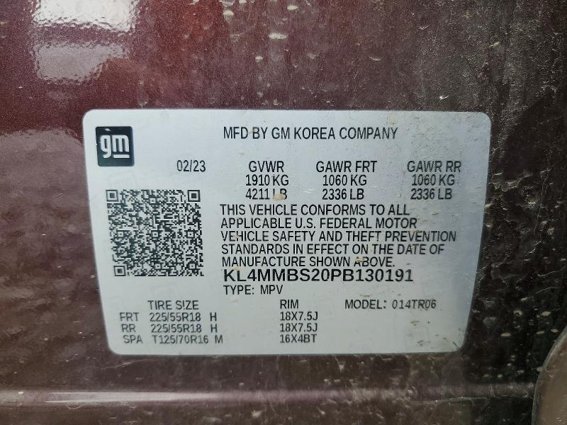 Aukcja sprzedaży 2023 Buick Encore Gx, vin: KL4MMBS20PB130191, numer aukcji: 63016686