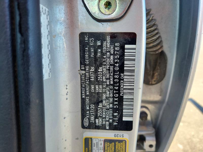 2020 Kia Optima მანქანა იყიდება აუქციონზე, vin: 5XXGT4L38LG435788, აუქციონის ნომერი: 60796166