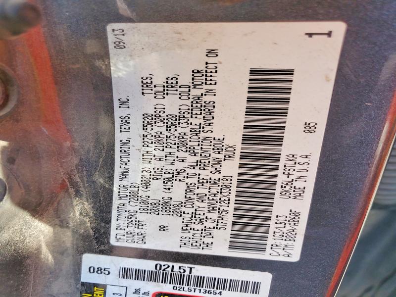 2014 Toyota Tundra მანქანა იყიდება აუქციონზე, vin: 5TFHY5F12EX330181, აუქციონის ნომერი: 60642486