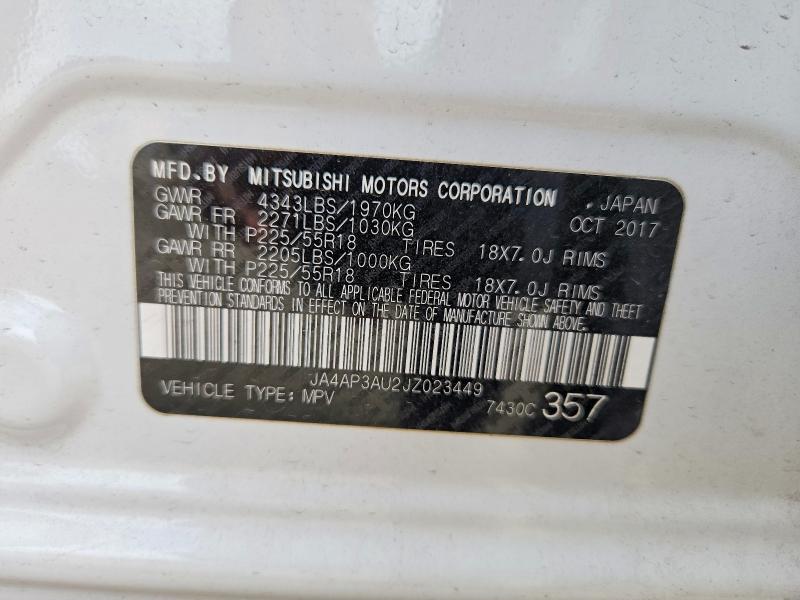 Aukcja sprzedaży 2018 Mitsubishi Outlander Sport, vin: JA4AP3AU2JZ023449, numer aukcji: 61385136