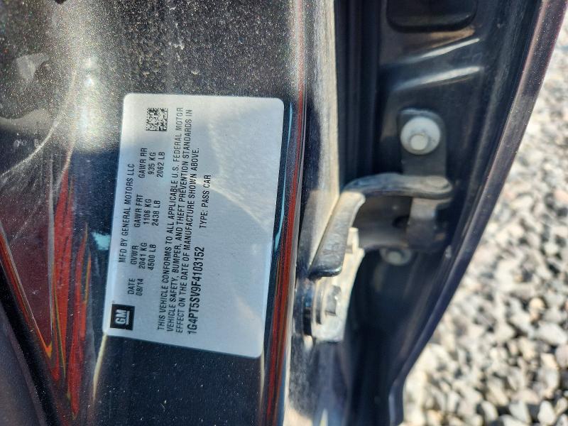 2015 Buick Verano მანქანა იყიდება აუქციონზე, vin: 1G4PT5SV9F4103152, აუქციონის ნომერი: 60404356