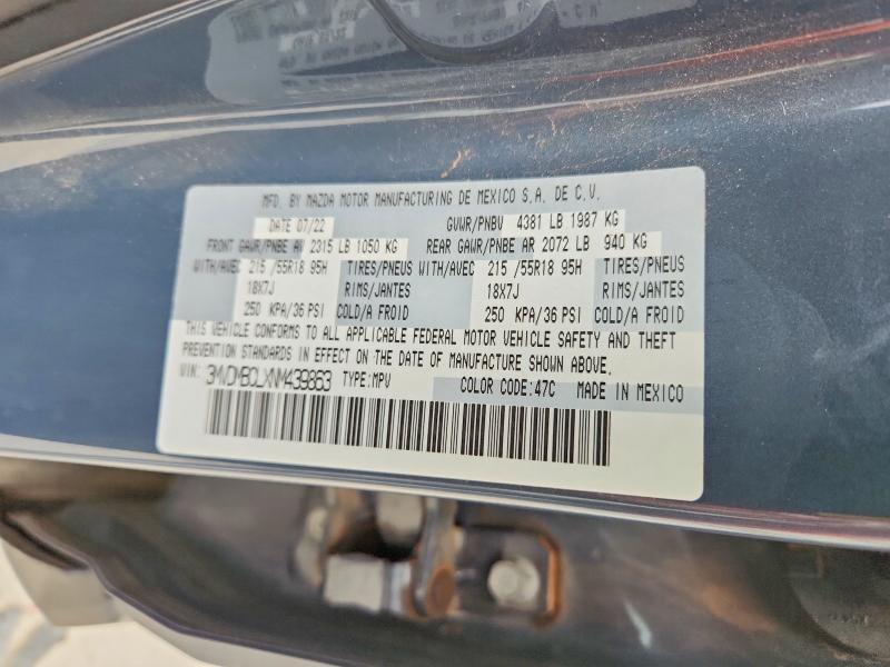 Продаж на аукціоні авто 2022 Mazda Cx-30, vin: 3MVDMBCLXNM439863, номер лоту: 60825136