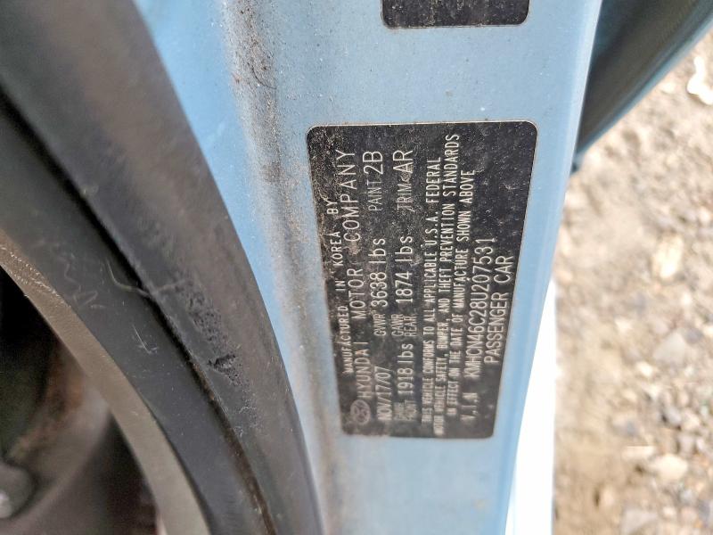 Aukcja sprzedaży 2008 Hyundai Accent, vin: KMHCN46C28U207531, numer aukcji: 61609816