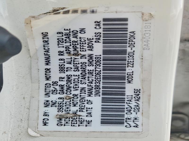 Aukcja sprzedaży 2006 Toyota Corolla, vin: 1NXBR32E06Z730691, numer aukcji: 60387516