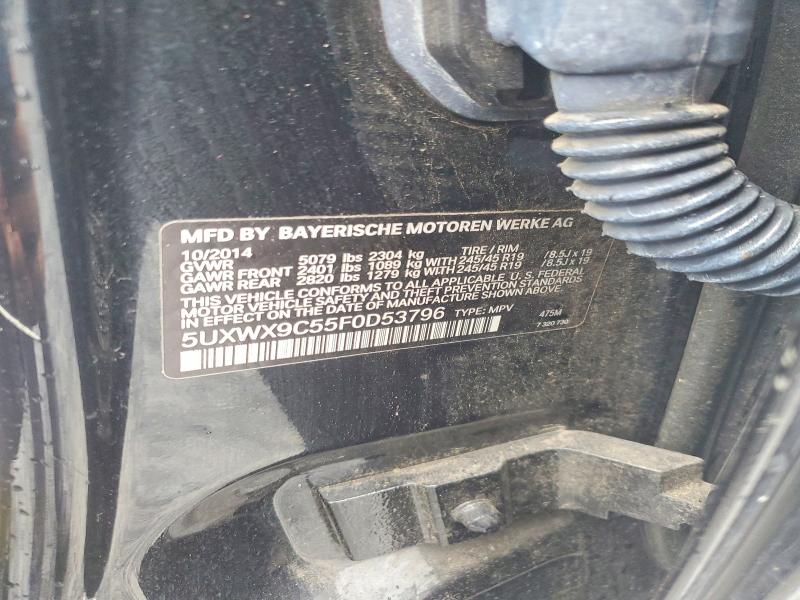 2015 Bmw X3 მანქანა იყიდება აუქციონზე, vin: 5UXWX9C55F0D53796, აუქციონის ნომერი: 60803636