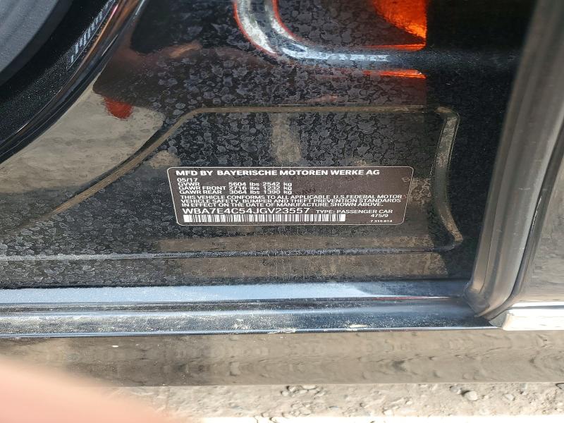Aukcja sprzedaży 2018 Bmw 740, vin: WBA7E4C54JGV23557, numer aukcji: 60764366