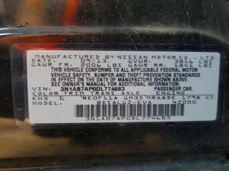 Продаж на аукціоні авто 2013 Nissan Sentra, vin: 3N1AB7AP0DL774683, номер лоту: 60675476