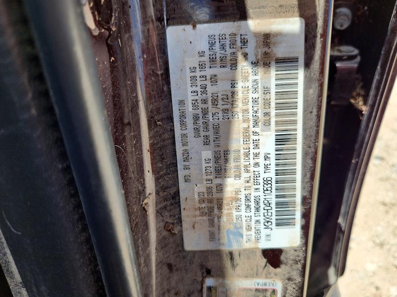 62525586 :رقم المزاد ، JM3KKEHD4R1105386 vin ، 2024 Mazda Cx-90 مزاد بيع