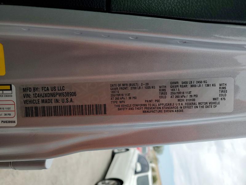Продаж на аукціоні авто 2023 Jeep Wrangler, vin: 1C4HJXDN6PW638906, номер лоту: 61525936
