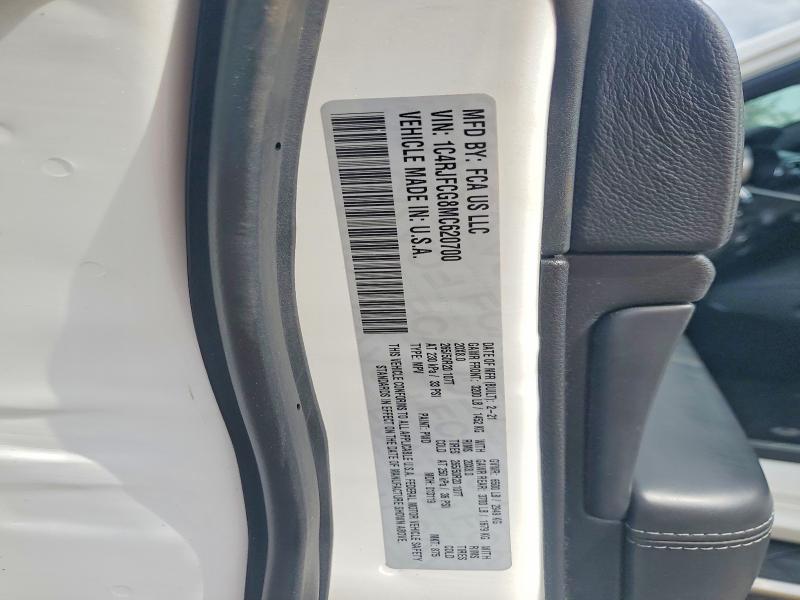 62134836 :رقم المزاد ، 1C4RJFCG8MC620700 vin ، 2021 Jeep Grand Cherokee مزاد بيع