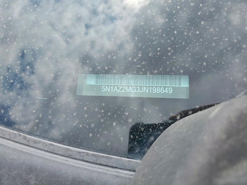 Продажа на аукционе авто 2018 Nissan Murano, vin: 5N1AZ2MG3JN198649, номер лота: 62133146