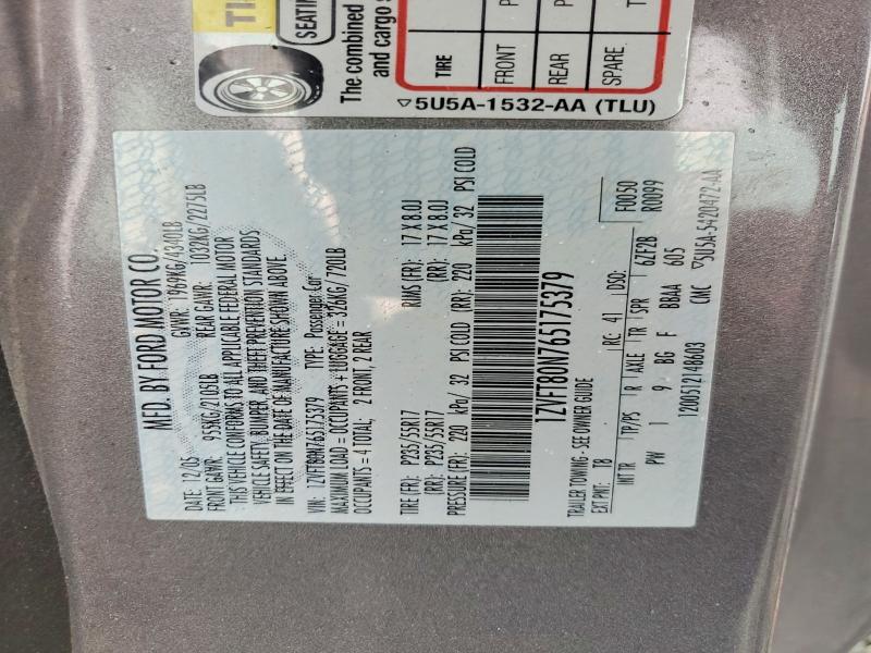 Продаж на аукціоні авто 2006 Ford Mustang, vin: 1ZVFT80N765175379, номер лоту: 62483656