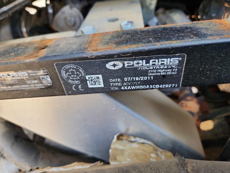 63498296 :رقم المزاد ، 4XAWH50A3CB429271 vin ، 2012 Polaris Ranger مزاد بيع