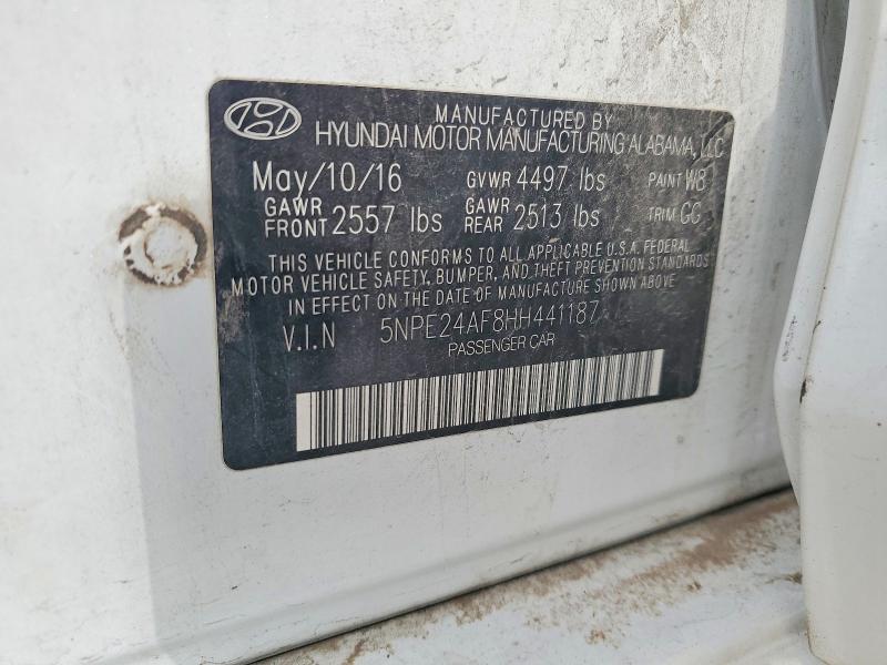 Продаж на аукціоні авто 2017 Hyundai Sonata, vin: 5NPE24AF8HH441187, номер лоту: 62088286