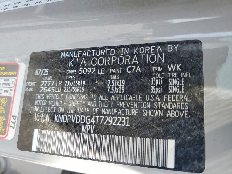 62709496 :رقم المزاد ، KNDPVDDG4T7292231 vin ، 2026 Kia Sportage Hybrid مزاد بيع