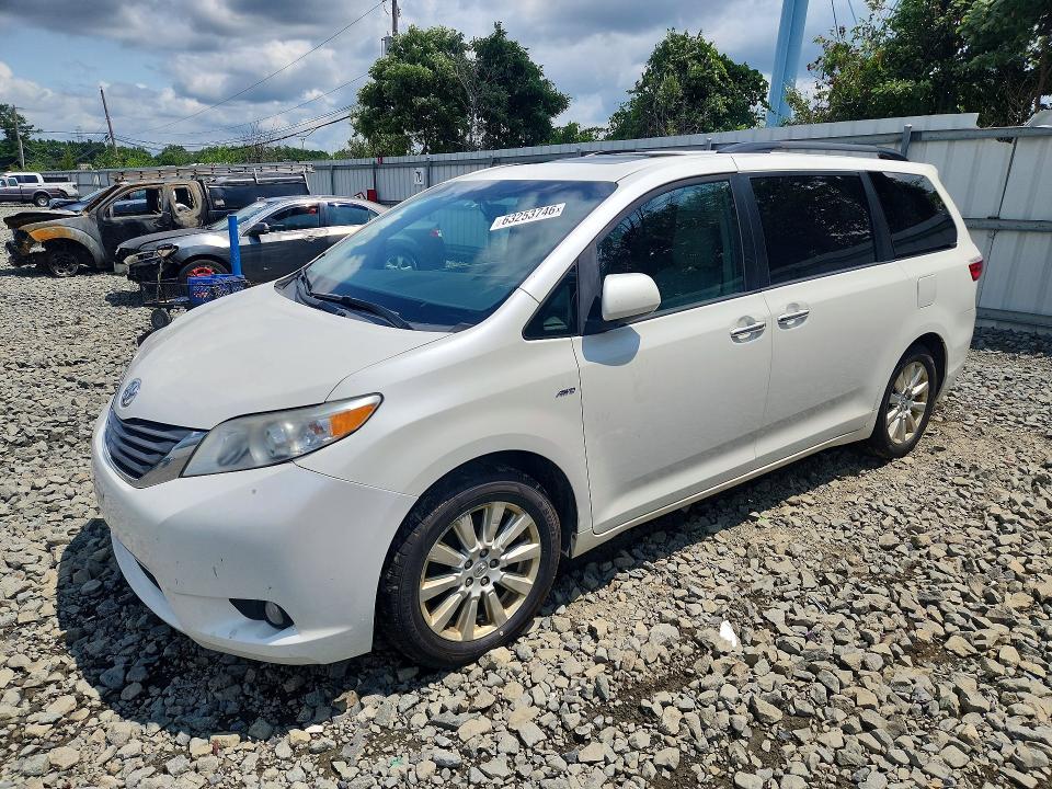 2017 Toyota Sienna მანქანა იყიდება აუქციონზე, vin: 5TDDZ3DC7HS176730, აუქციონის ნომერი: 63253746