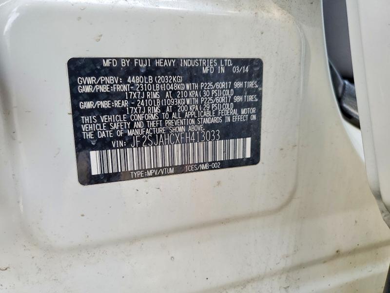Aukcja sprzedaży 2015 Subaru Forester, vin: JF2SJAHCXFH413033, numer aukcji: 60604166