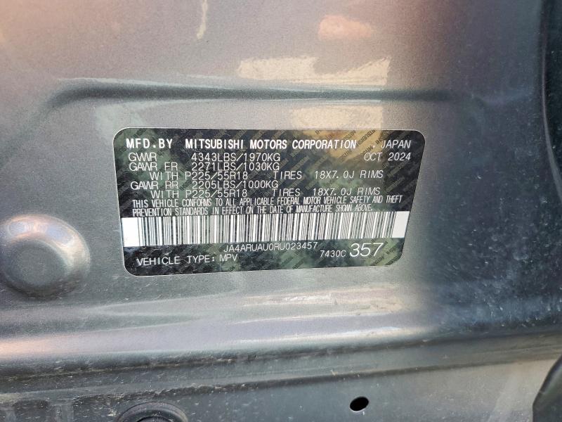 Aukcja sprzedaży 2024 Mitsubishi Outlander Sport, vin: JA4ARUAU0RU023457, numer aukcji: 60306886