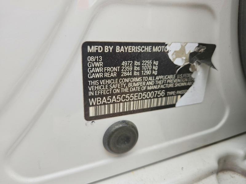 85459875 :رقم المزاد ، WBA5A5C55ED500756 vin ، 2014 Bmw 528 مزاد بيع