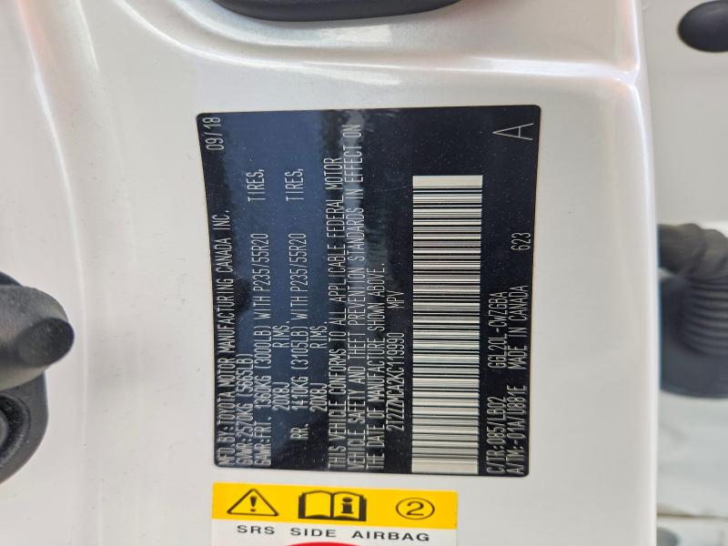 Aukcja sprzedaży 2019 Lexus Rx 350, vin: 2T2ZZMCA2KC119990, numer aukcji: 63338806