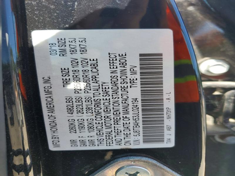 2018 Acura Rdx მანქანა იყიდება აუქციონზე, vin: 5J8TB4H53JL024194, აუქციონის ნომერი: 62145496