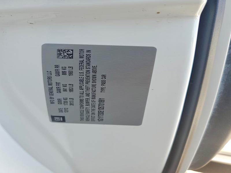 61191796 :رقم المزاد ، 1G1Y73DE1D5701881 vin ، 2013 Chevrolet Corvette مزاد بيع