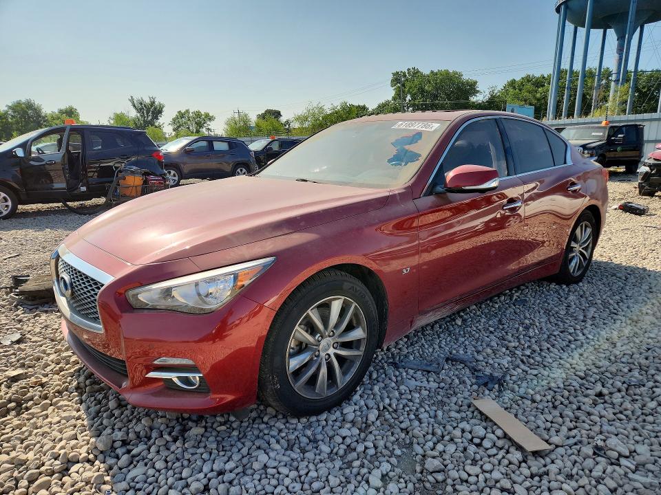 61897786 :رقم المزاد ، JN1BV7AR4EM680696 vin ، 2014 Infiniti Q50 مزاد بيع