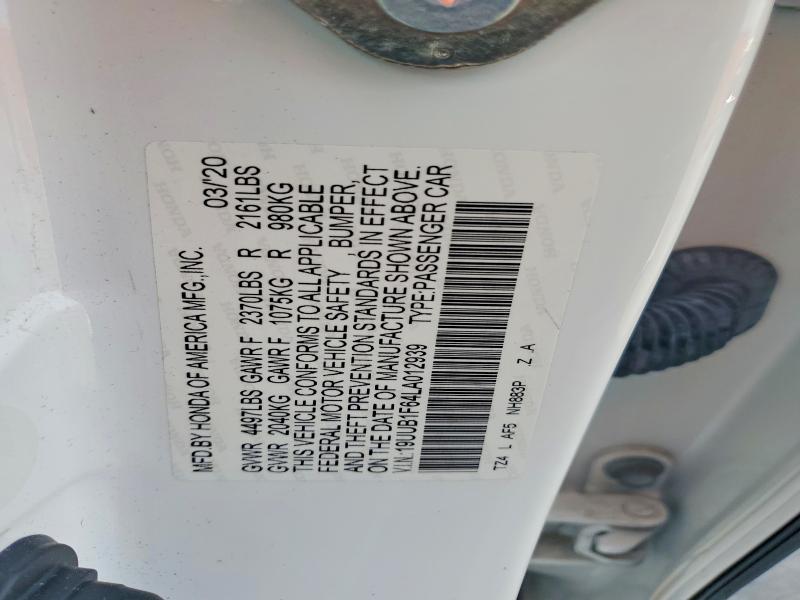 2020 Acura Tlx მანქანა იყიდება აუქციონზე, vin: 19UUB1F64LA012939, აუქციონის ნომერი: 62793666