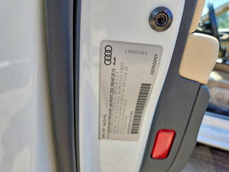 85987645 :رقم المزاد ، WAUENAF40JA107484 vin ، 2018 Audi A4 مزاد بيع