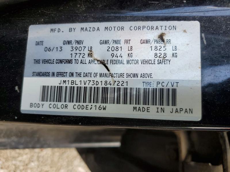 Продаж на аукціоні авто 2013 Mazda 3, vin: JM1BL1V73D1847221, номер лоту: 60590816