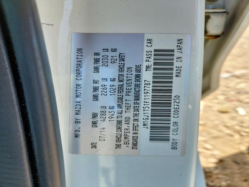 Aukcja sprzedaży 2015 Mazda 6, vin: JM1GJ1T51F1197787, numer aukcji: 60437246