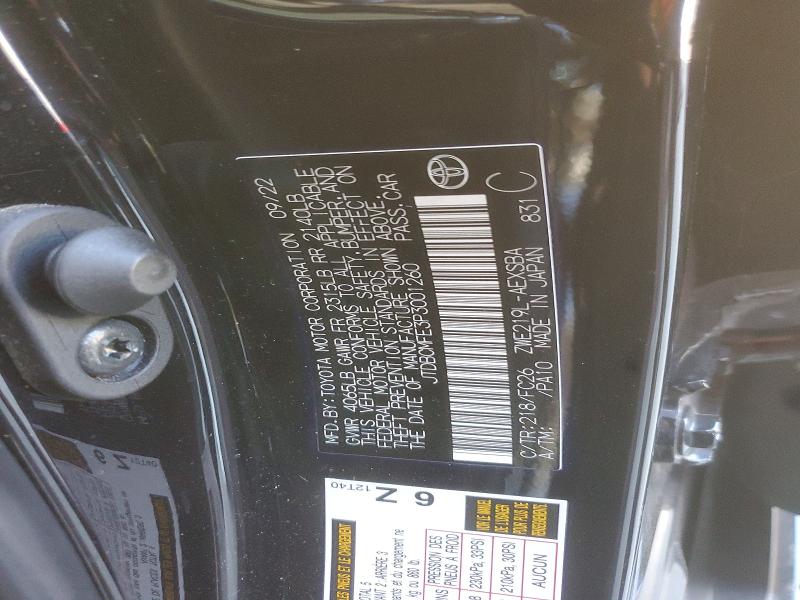 59327996 :رقم المزاد ، JTDBCMFE3P3001260 vin ، 2023 Toyota Corolla Hybrid مزاد بيع
