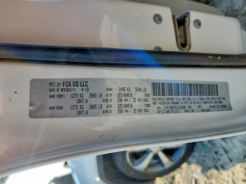 62660266 :رقم المزاد ، 1C4PJMDN7KD162468 vin ، 2019 Jeep Cherokee مزاد بيع
