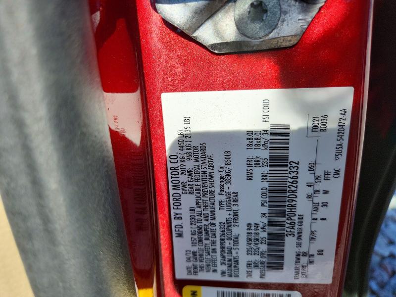 Продаж на аукціоні авто 2013 Ford Fusion, vin: 3FA6P0HR9DR266332, номер лоту: 60857756