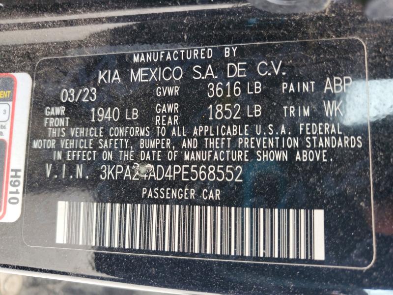 Aukcja sprzedaży 2023 Kia Rio, vin: 3KPA24AD4PE568552, numer aukcji: 60486486