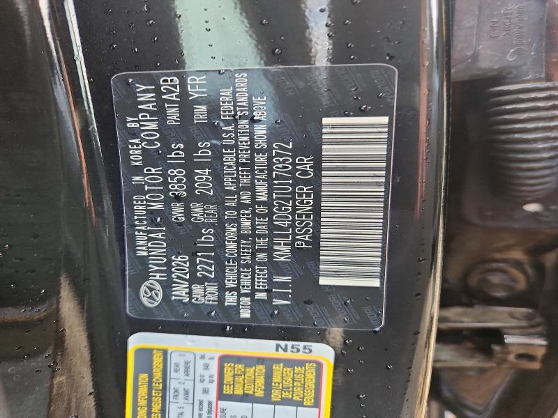 62514116 :رقم المزاد ، KMHLL4DG2TU170372 vin ، 2026 Hyundai Elantra مزاد بيع